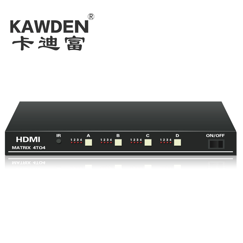 HDMI矩陣主機(jī)4進(jìn)4出KD-HDMI0404 高清網(wǎng)絡(luò)監(jiān)控視頻服務(wù)器定制